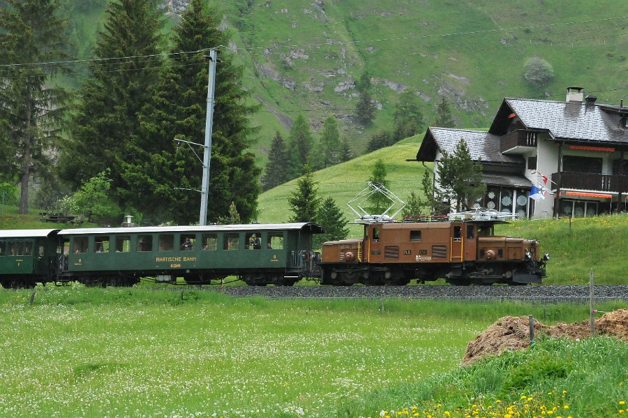 2019.06.11 RhB Ge 6-6 I 414 Albulabahn Krokodil Bahnfest Bergün (37)